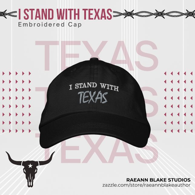 I Stand With Texas Embroidered Hat (Creator Uploaded)