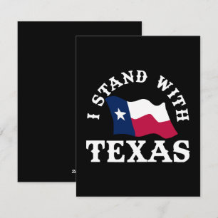 I Stand With Texas Holiday Card
