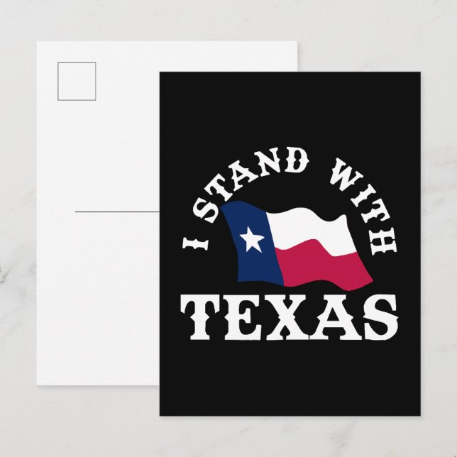I Stand With Texas Invitation Postcard (Front/Back)