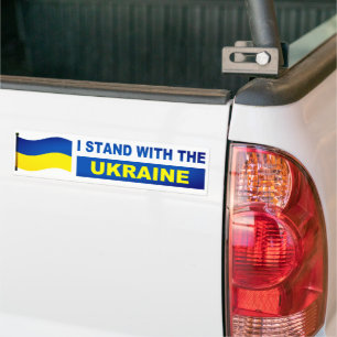 I Stand With The Ukraine Bumper Sticker