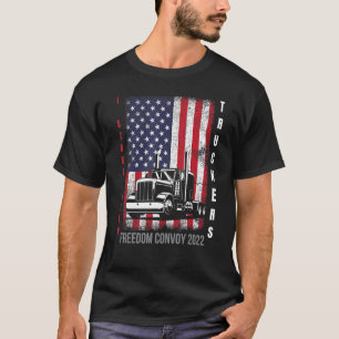 I Stand With Truckers Freedom Convoy 2022 Support T-Shirt