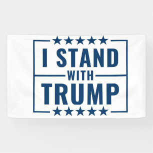 I Stand With Trump 2024 Banner