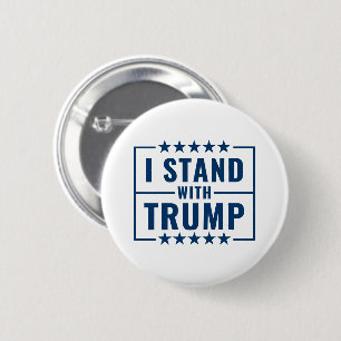 I Stand With Trump 2024 Sign 6 Cm Round Badge
