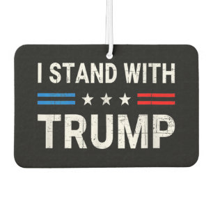  I Stand With Trump American Flag Car Air Freshener