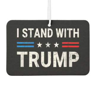 I Stand With Trump American Flag Car Air Freshener