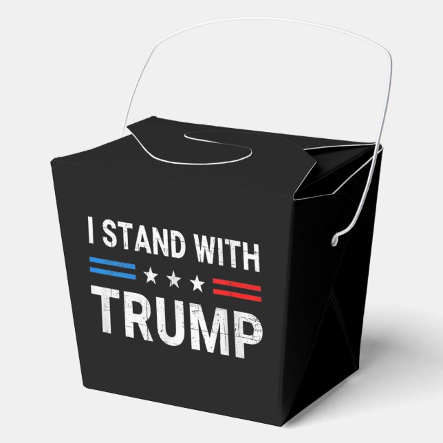  I Stand With Trump American Flag Favour Box (Front)