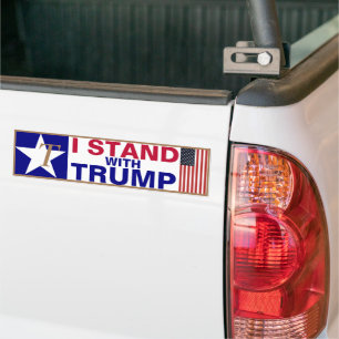 I Stand With TRUMP Bumper Sticker