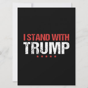 I stand with Trump Card