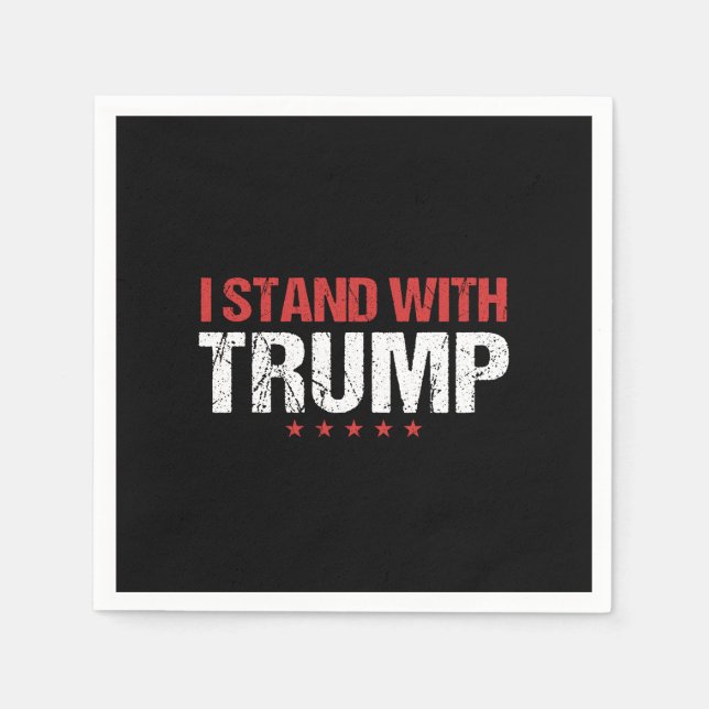 I stand with Trump Napkin (Front)