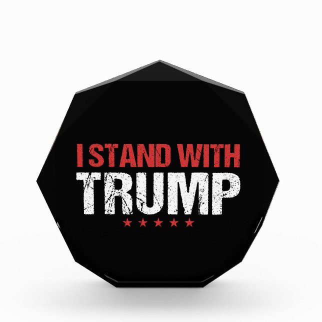 I stand with Trump. Photo Block (Front)