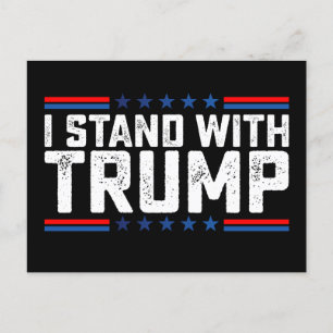 I Stand With Trump Presidential Election Vintage Postcard