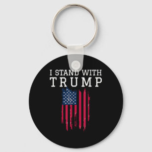 I Stand With Trump Pro Trump Supporter Key Ring