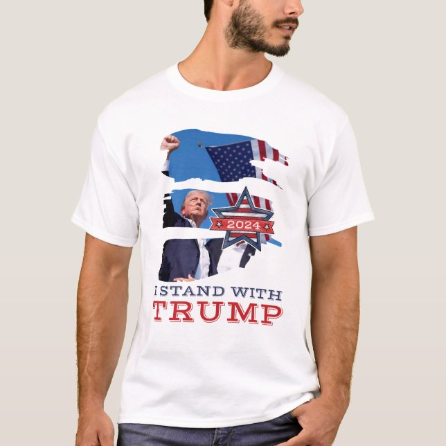 I Stand With Trump T-Shirt (Front)