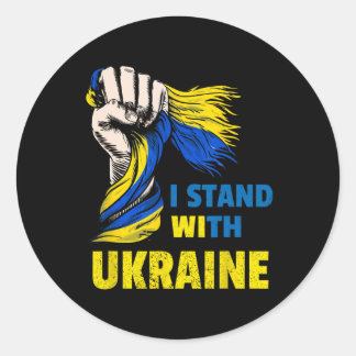 I Stand With Ukraine6 Classic Round Sticker