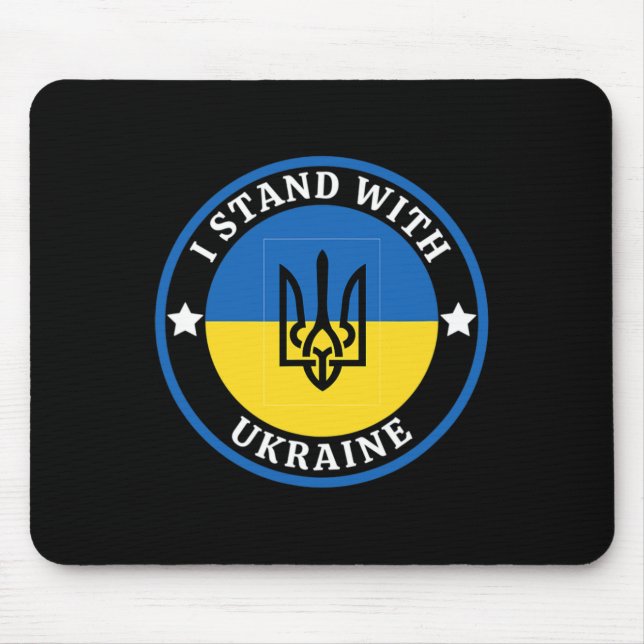 I Stand With Ukraine 13  Mouse Mat (Front)