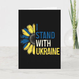 I Stand With Ukraine 2025 Shirts Ukrainian Flag Fr Card