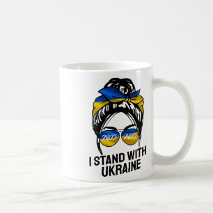 I Stand With Ukraine 2025 Shirts Ukrainian Flag Fr Coffee Mug