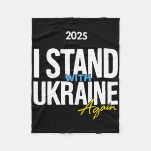 I Stand With Ukraine 2025 Shirts Ukrainian Flag Fr Fleece Blanket