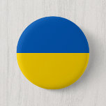 I stand with Ukraine 6 Cm Round Badge<br><div class="desc">Modern and minimal round buttons Flag of Ukraine. These buttons are fully customisable: create your own unique gift easily choosing any colour, adding text, photo, clipart and graphic design elements. Open the Zazzle design editor and discover beautiful patriotic travel photos and flags of Ukraine. Add a stylish text message in...</div>