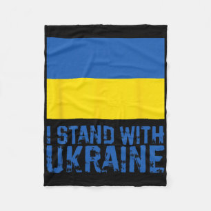 I Stand With Ukraine 6 Fleece Blanket