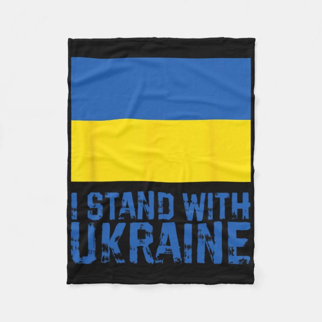 I Stand With Ukraine 6  Fleece Blanket (Front)