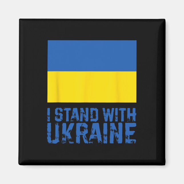 I Stand With Ukraine 6  Magnet (Front)