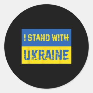 I Stand With Ukraine 9 Classic Round Sticker