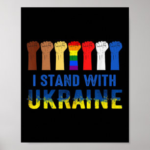 I Stand With Ukraine Anti Putin Stop The War  Poster