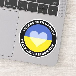 I stand with Ukraine anti war Sticker