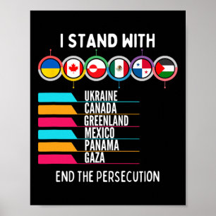 I Stand With Ukraine Canada Gaza End Persecution S Poster