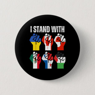 I Stand With Ukraine Canada Greenland Mexico Panam 6 Cm Round Badge