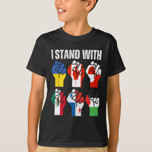 I Stand With Ukraine Canada Greenland Mexico Panam T-Shirt