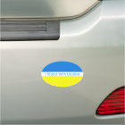 I Stand With Ukraine Car Magnet