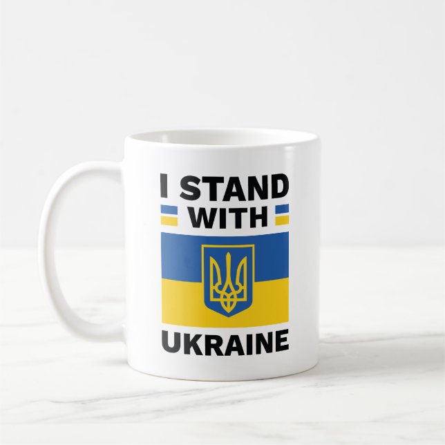 I Stand With Ukraine Coffee Mug (Left)