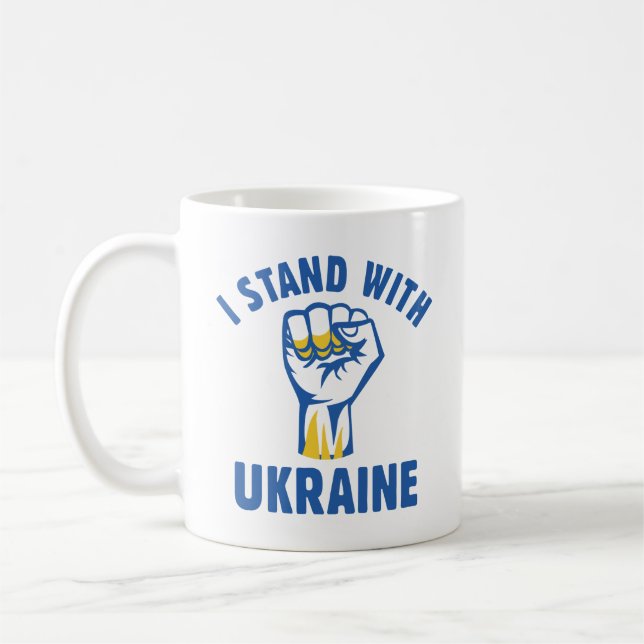 I Stand With Ukraine Coffee Mug (Left)