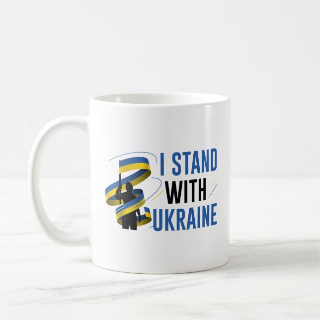 I Stand With Ukraine Coffee Mug (Left)