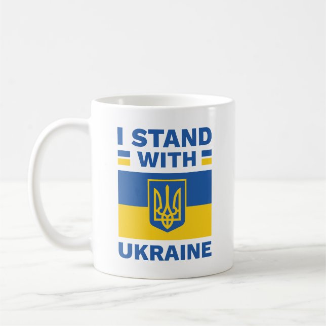I Stand With Ukraine Coffee Mug (Left)