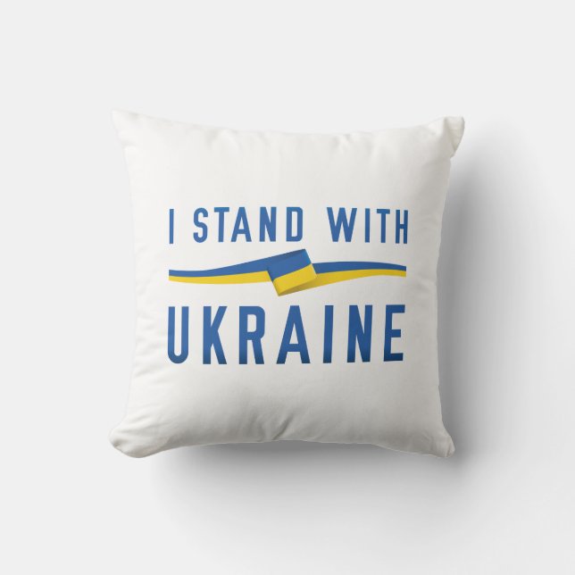 I Stand With Ukraine Cushion (Front)