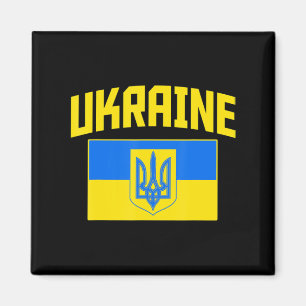 I Stand With Ukraine Distressed Raising Hand Ukrai Magnet