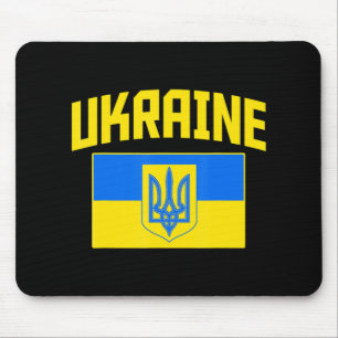 I Stand With Ukraine Distressed Raising Hand Ukrai Mouse Mat