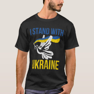 I Stand With Ukraine Dove Peace Pro-ukraine T-Shirt