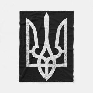 I Stand With Ukraine Flag Heart Ukrainian Love Sup Fleece Blanket