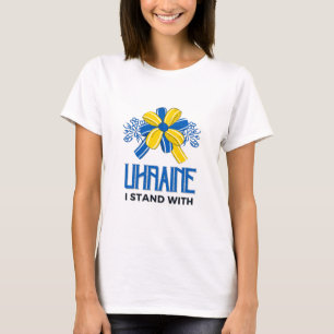 I stand with Ukraine Flag - Support Ukrainians T-S T-Shirt