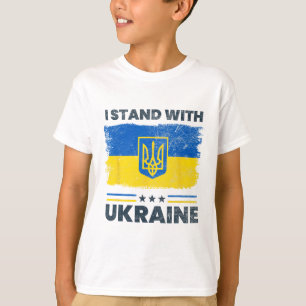 I Stand With Ukraine Flag - Ukrainian Flag - Ukrai T-Shirt
