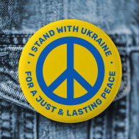 I stand with Ukraine for just lasting peace symbol