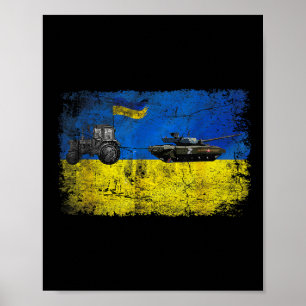 I Stand With Ukraine Funny Ukrainian Farmer Steals Poster