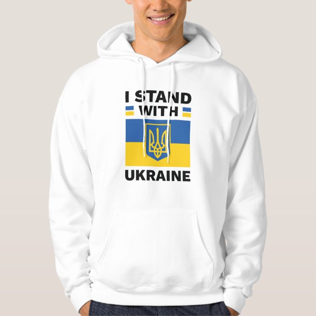 I Stand With Ukraine Hoodie (Front)
