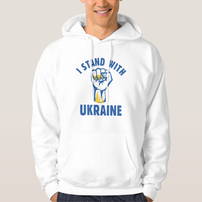 I Stand With Ukraine Hoodie (Front)