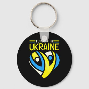 I Stand With Ukraine I Stand For Peace Anti-war Uk Key Ring