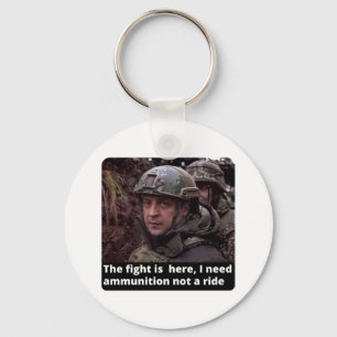 I Stand with Ukraine, I Stand with Zelensky Key Ring
